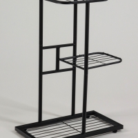 Подставка для цветов Greengo, 3 полки, 43 &times; 22 &times; 57 см, напольная, металл, чёрная