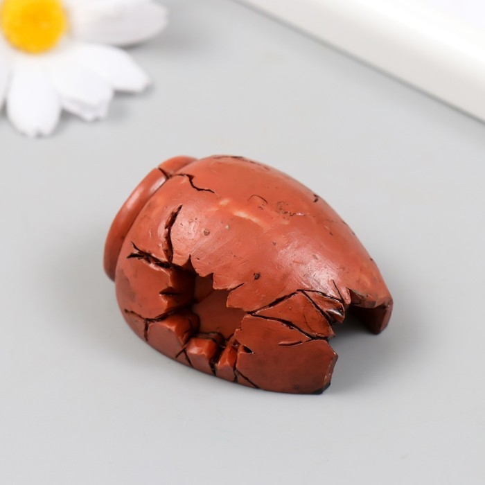 Фигурка для флорариума полистоун Фигурка для флорариума полистоун "Черепок разбитой вазы" 5х4х3,2 см