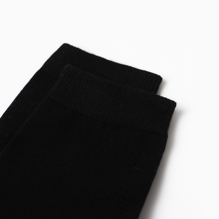 Носки детские, цвет черный, размер 18