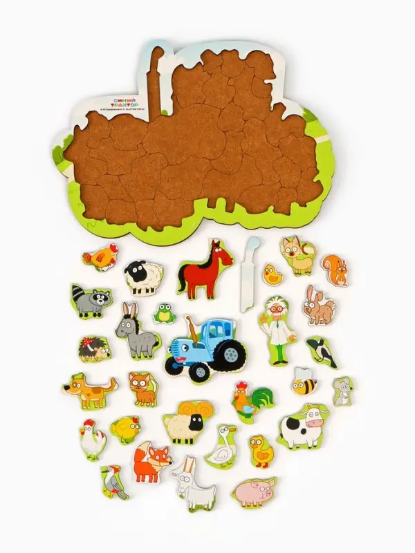 Пазл ПЗ110 Синий трактор