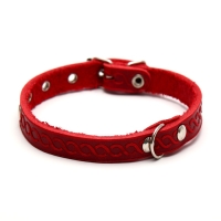 Ошейник кожаный однослойный неукрашенный, 1,2 см, ОШ 20-26 см, микс цветов и видов Ошейник кожаный однослойный неукрашенный, 1,2 см, ОШ 20-26 см, микс цветов и видов