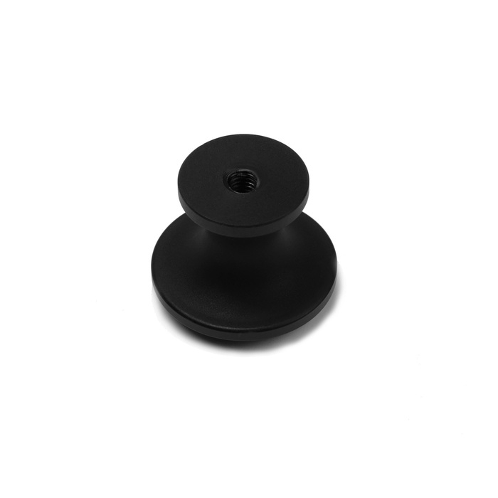 Ручка кнопка CAPPIO RK148, d=24 мм, цвет черный Ручка кнопка CAPPIO RK148, d=24 мм, цвет черный