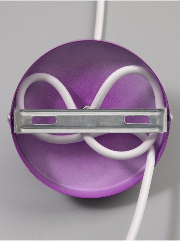 Светильник Paul 1х40Вт Е27 пр-1м темно-фиолетовый 20х20х17,5см