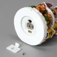 Фигура светодиодная "Пряничный замок" 10х7 см, 4 LED, LR41x3 (в компл), Т/БЕЛЫЙ