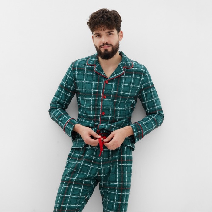 Пижама мужская KAFTAN Green mood, размер 48