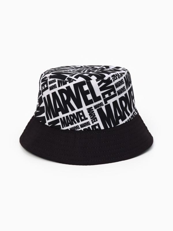 Панама, размер 58-60, чёрно-белый Марвел Панама, размер 58-60, чёрно-белый Марвел