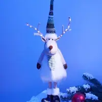 Фигура текстиль &laquo;Новогодний лосик&raquo; 58 см, 10 LED, от батареек АА&times;3, свечение тёплое белое