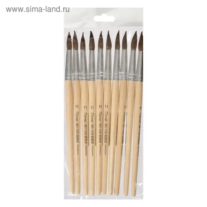 Кисть пони № 11, круглая