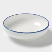 Глубокая тарелка Blue Lagoon Magistro 22.5 см, белая, синий