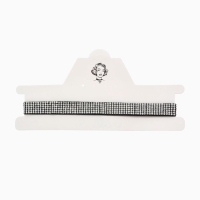 Чокер &laquo;Грация искр&raquo;, тонкий, цвет черно-серебряный, L=30 см