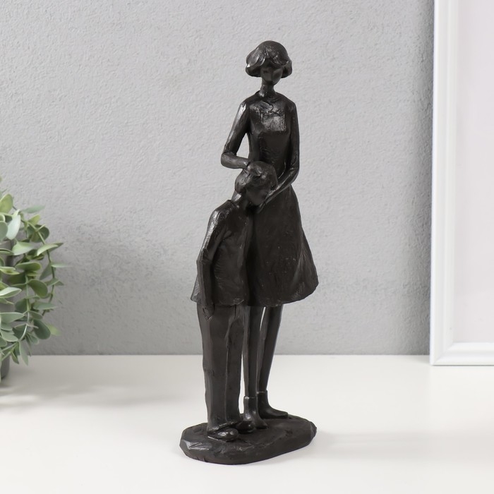 Сувенир полистоун Сувенир полистоун "Мама и сын" чёрный 31х13х8 см