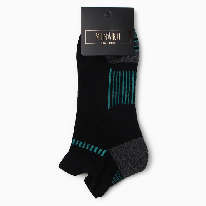 Носки мужские MINAKU укороченные, размер 38-45, цвет чёрный
