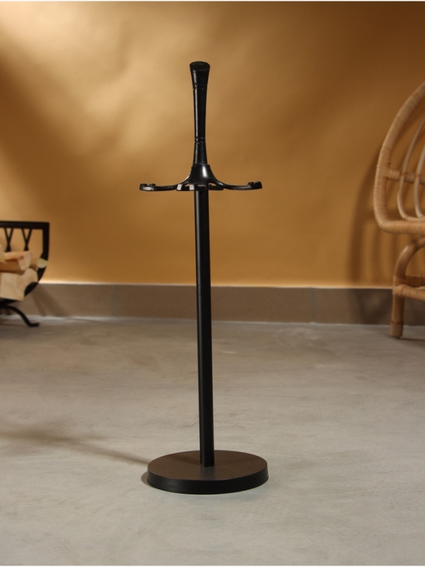 Каминный набор "Уголь" сталь, 4 предмета, 16х16х55 см