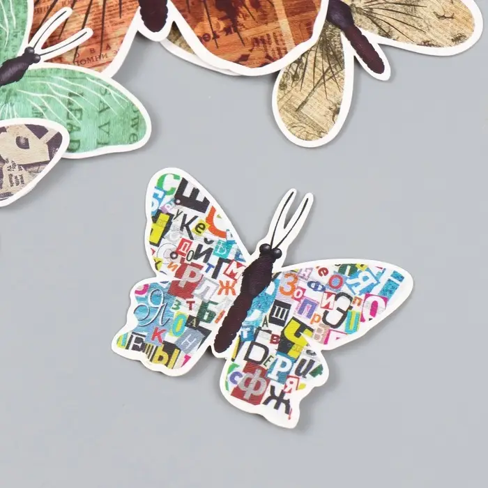 Набор магнитов на холодильник &laquo;Газета&raquo;, 12 шт., картон, h=4-10 см