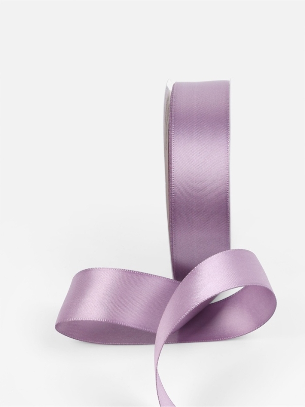 Лента атласная двухсторонняя №0434 25мм*25&plusmn;1м сиреневый TR