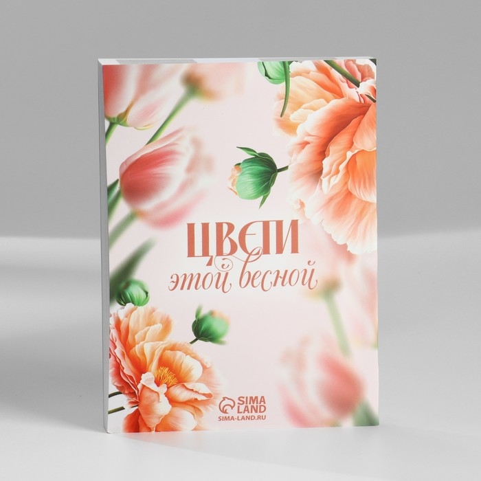 Подарочный набор: ежедневник А6, блок с липким слоем, ручка &laquo;8 марта&raquo;