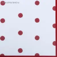 Плёнка для цветов, красный горох, 57&times;57 см
