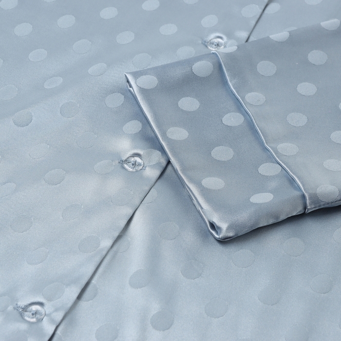 Пижама женская (рубашка и брюки) KAFTAN Пижама женская (рубашка и брюки) KAFTAN "Горох" цвет голубой, размер 44-46