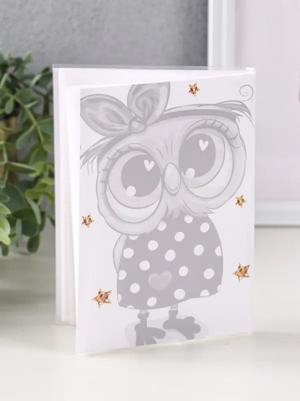 Фотоальбом 36 фото 10X15см,"Совушка с бантиком",  ПП карм.,мягкая обложка