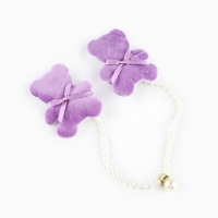 Заколки мишки новогодние &laquo;Зимние-котики&raquo;,на Новый год, набор 2 шт, 5 х 4 см