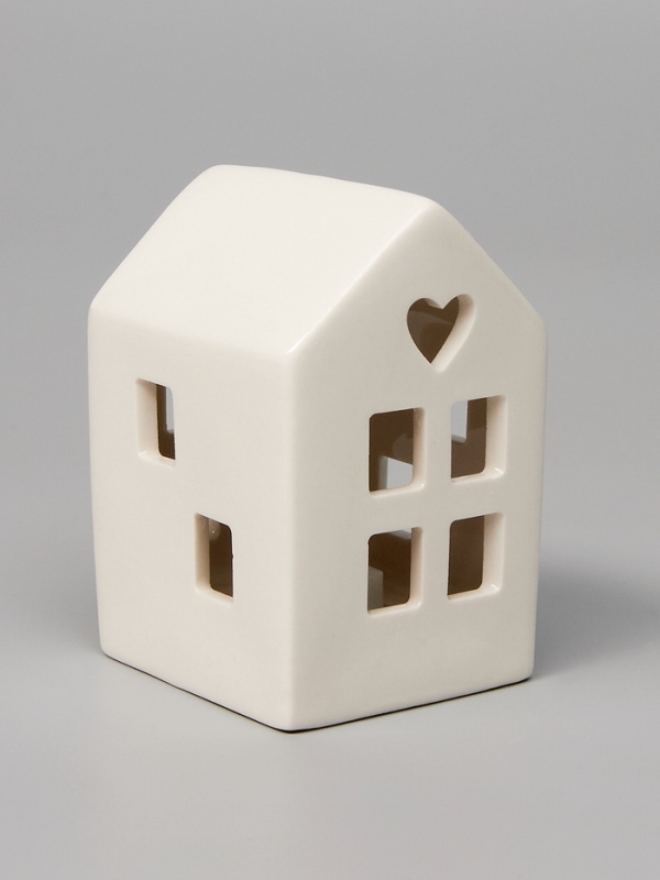 Светодиодная фигура "Дом белый" 8х4.8х5.5, 1 LED, LR44x3(в компл.), Т/БЕЛЫЙ