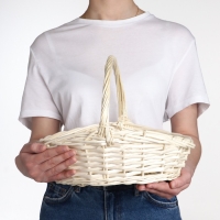 Корзина плетеная, 31х24х11/25, лоза Корзина плетеная, 31х24х11/25, лоза