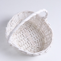 Корзина 27х23х12х9х28см, ива, белая