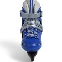 Коньки детские раздвижные BlackAqua, р. 26-29, для фитнеса, синие