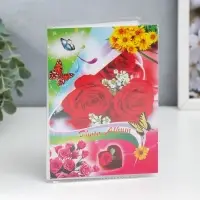 Фотоальбом на 36 фото 10&times;15 см &laquo;Цветочный мотив&raquo;, 15.5&times;12.5&times;1 см, МИКС