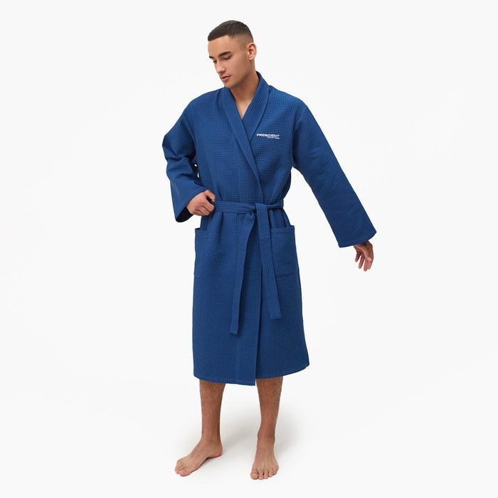 Халат вафельный мужской Putin team, размер M (52) Халат вафельный мужской Putin team, размер M (52)