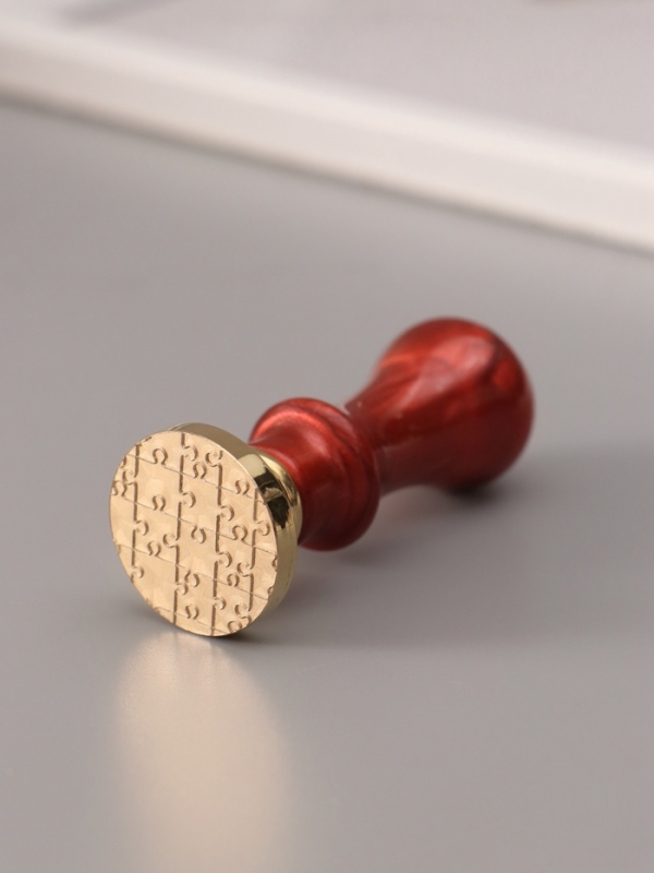 Печать для сургуча с пластиковой ручкой "Пазл" 6,3х2,5х2,5 см