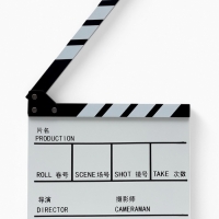 Кинохлопушка режиссёра, белая, 30 х 27 см