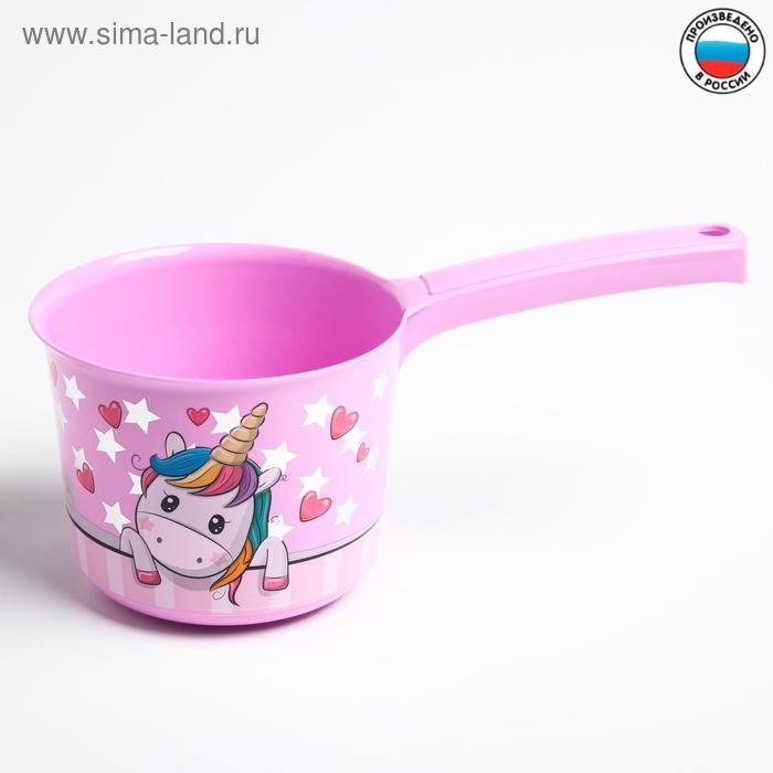 Ковш пластиковый для купания и мытья головы, детский банный ковшик «Единорог», 1,5 л., ДЕКО Ковш пластиковый для купания и мытья головы, детский банный ковшик «Единорог», 1,5 л., ДЕКО