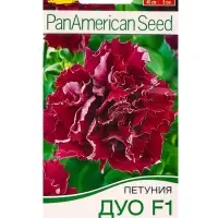 Семена цветов Петуния Дуо F1 бургунди  (драже в пробирке) Спецсерия PanAmerican, Ц/П,5 шт.