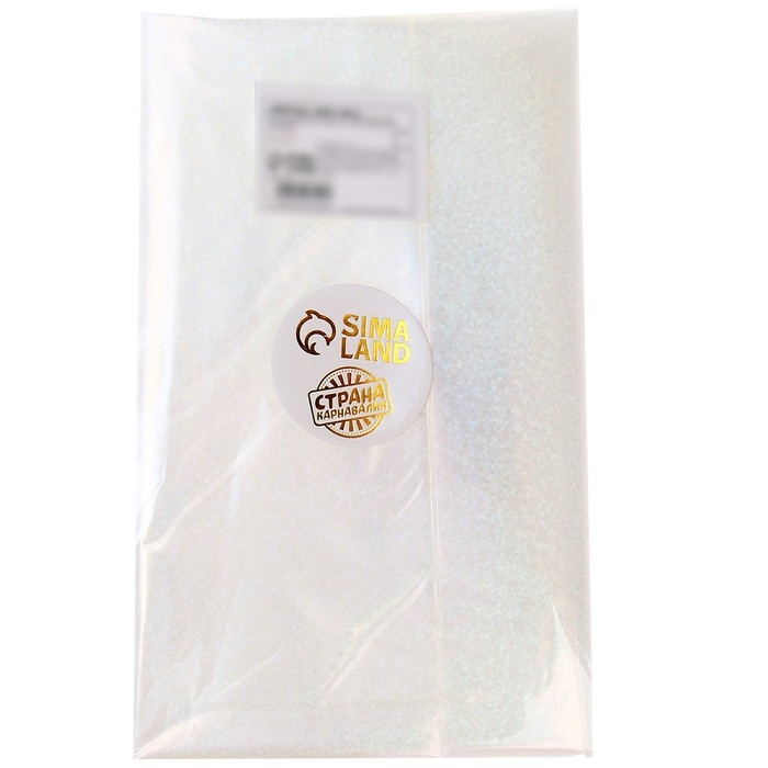 Шар воздушный полимерный 24", сфера, прозрачный, голография