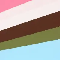 Бумага упаковочная крафт, двухсторонняя, "Микс №2",50 х 68см&plusmn;5%