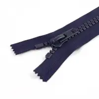 Молния &laquo;Трактор&raquo;, №10, неразъёмная, замок автомат, 18 см, тёмно-синяя