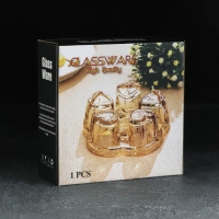 Подставка стеклянная для подогрева &laquo;Хрусталик&raquo;, d=14 см