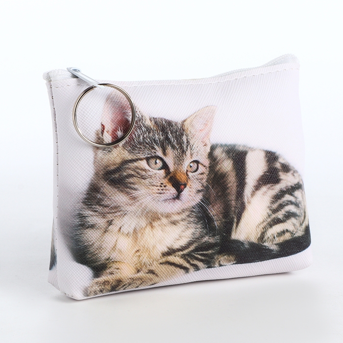 Кошелёк детский на молнии «Выбражулька», цвет белый Кошелёк детский на молнии «Выбражулька», цвет белый