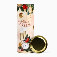 Тубус под бутылку &laquo;С Новым годом&raquo;, 34.5 х 12.5 х 12.5 см