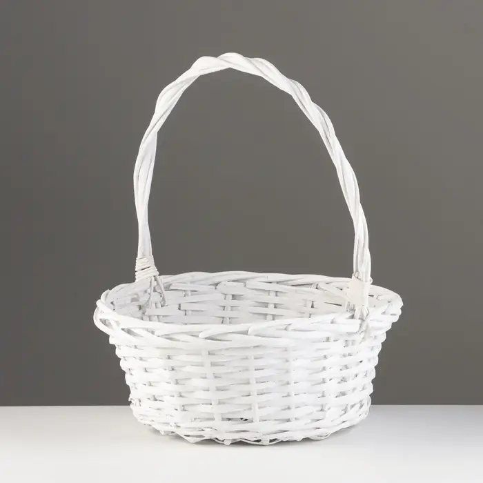 Набор корзин плетёных &laquo;Белоснежные&raquo;, 3 шт., ива