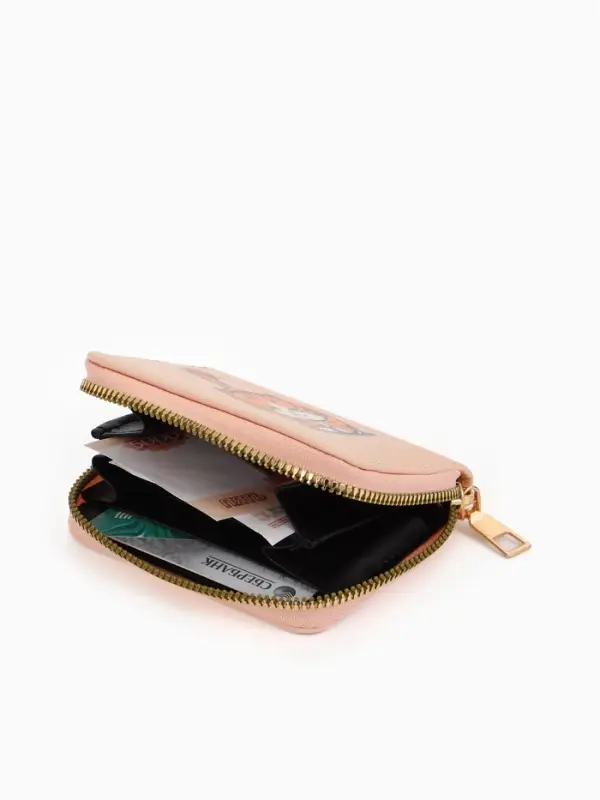 Кошелек дет 07-01-01 Июнь2543 кот, 8,52,510,5 см, 2 отд+отд/молн, д/карт, оранжевый