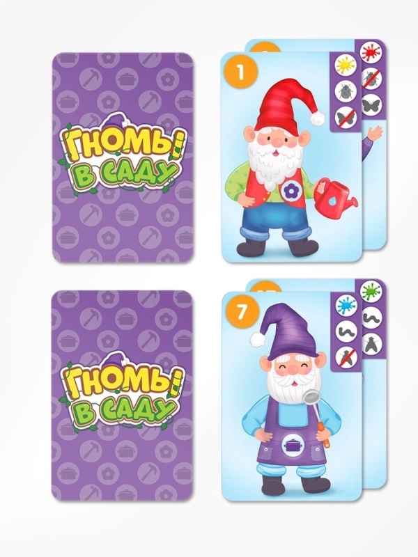 Настольная игра &laquo;Гномы в саду&raquo;, развивающая, 72 карты, 5+