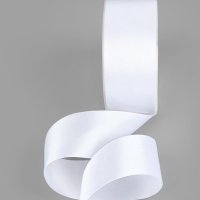 Лента атласная двухсторонняя №0029 38мм*25&plusmn;1м белый TR