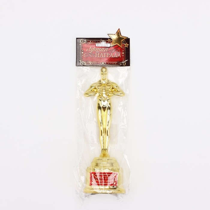 Кубок наградная фигура &laquo;Мастер своего дела&raquo;, оскар, пластик, 18 х 6,3 см.