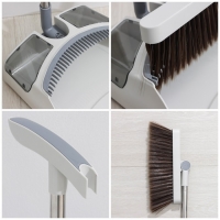 Щётка для пола Raccoon: совок 28&times;27&times;89 см, щётка 23&times;94 см, цвет белый