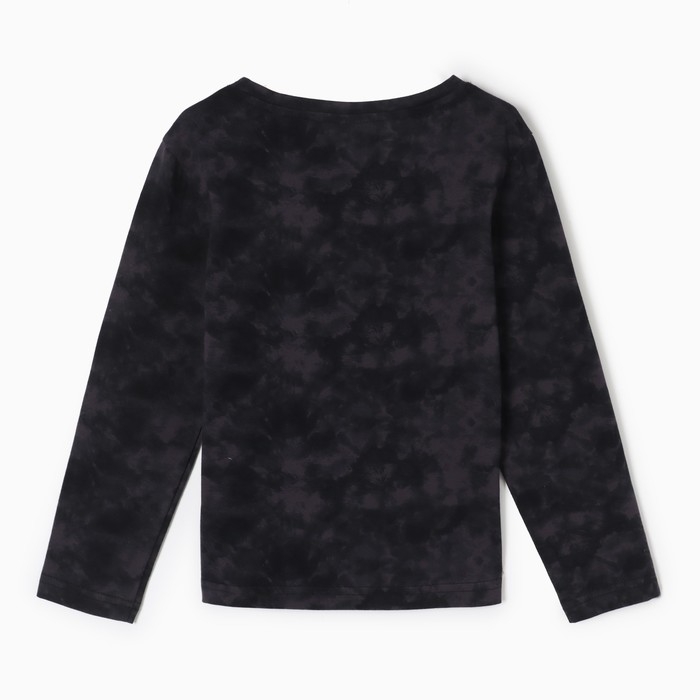 Футболка c дл. рук. детская KAFTAN "Trendy" р.32 (110-116), серый тай-дай