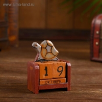 Календарь настольный "Черепаха" дерево 10х7 см Календарь настольный "Черепаха" дерево 10х7 см