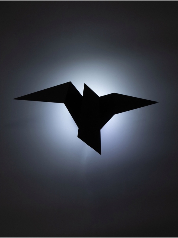 Светильник Crow 1х10Вт GU10 черный 35х18х10см