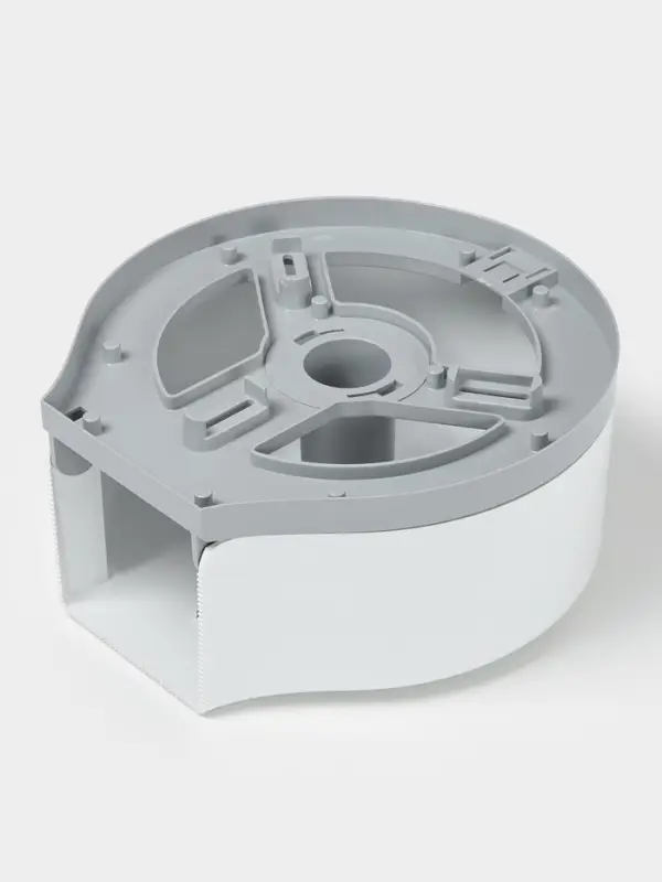 Диспенсер туалетной бумаги, пластик белый, втулка 4 см